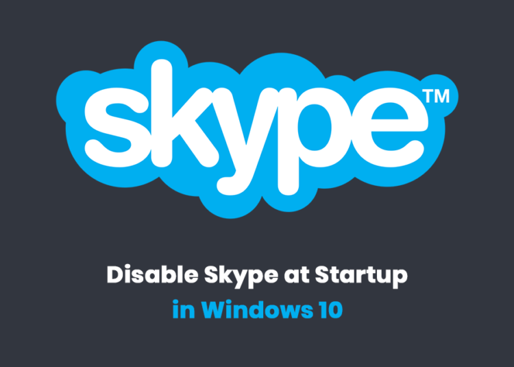 how to disable skype for business on start up