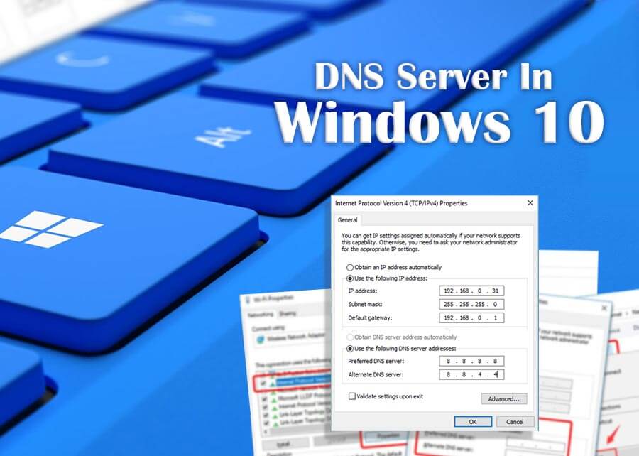 DNS Server in windows 10