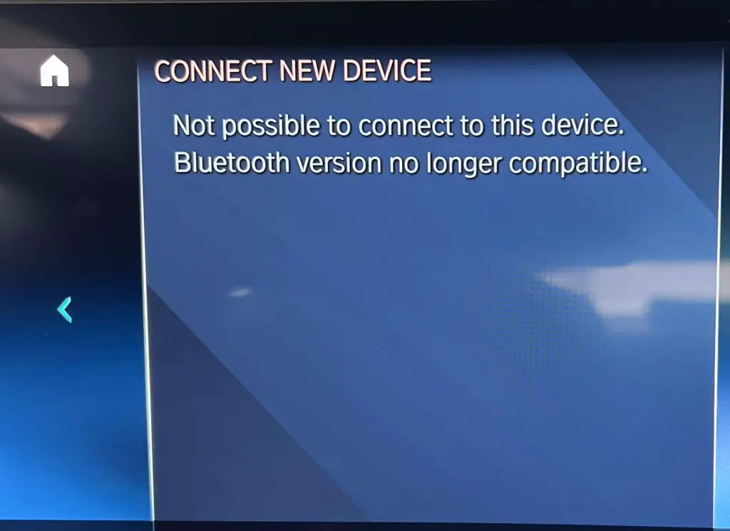 Bluetooth Version No Longer Compatible Bmw