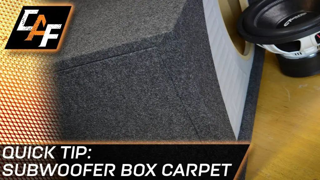 How to Carpet a Speaker Box