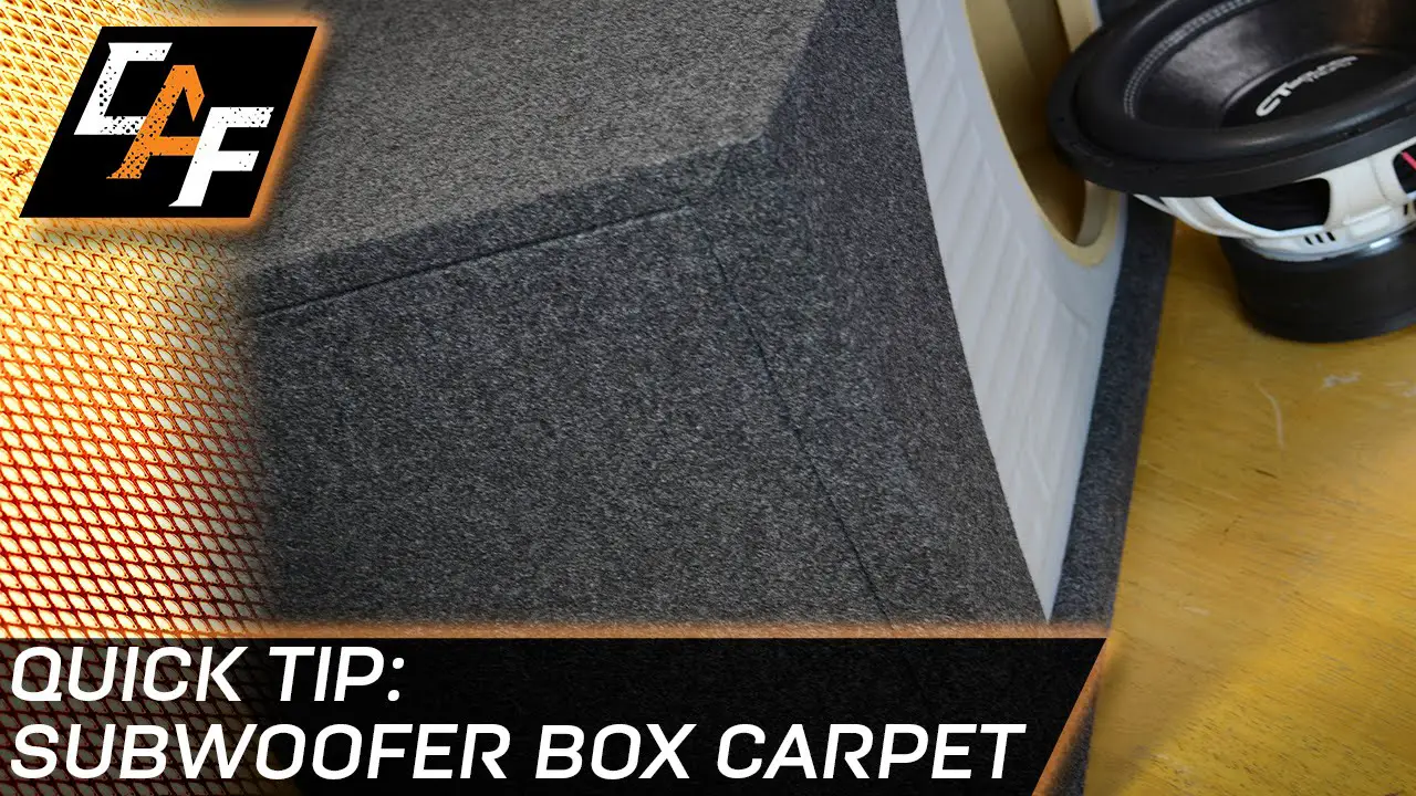 How to Carpet a Speaker Box