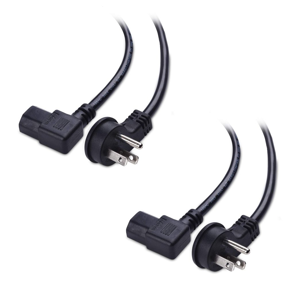 Low Profile Right Angle Power Cord