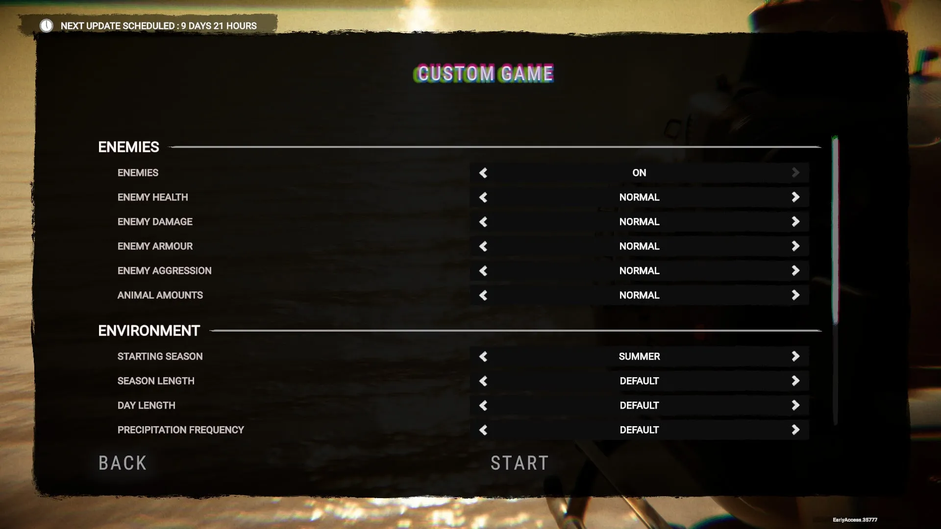 Sons of the Forest Custom Difficulty Settings